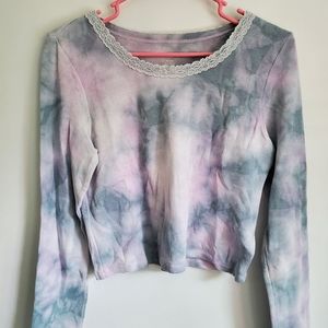 🌼long-sleeve crop top